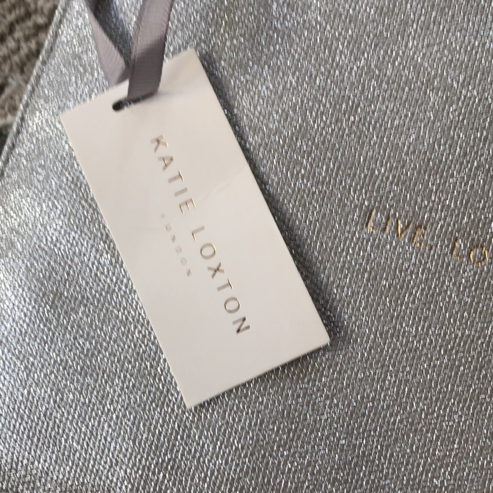 KATIE LOXTON “LIVE, LOVE, SPARKLE” Clutch bag /SILVER - Picture 3 of 8